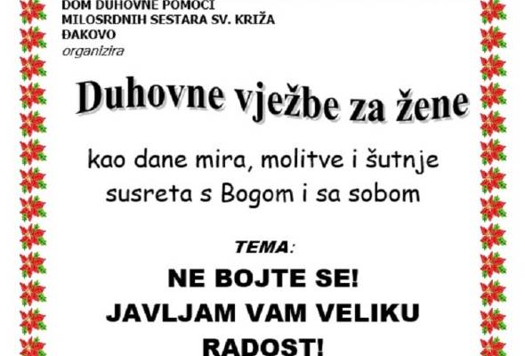 Duhovne vježbe za žene - Vijesti - Elatus