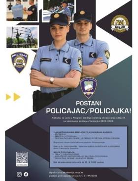 Natječaj za policajca/policajku 2022./2023. - Vijesti - Elatus