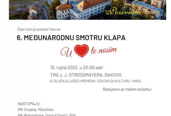 "Certisse'' u subotu orgniziraju 6. međunarodnu smotru klapa "U srcu te nosim'' - Lifestyle - Novi Radio, Đakovo