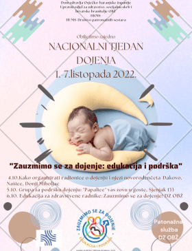 „Zauzmimo se za dojenje - edukacija i podrška“ - Vijesti - Elatus