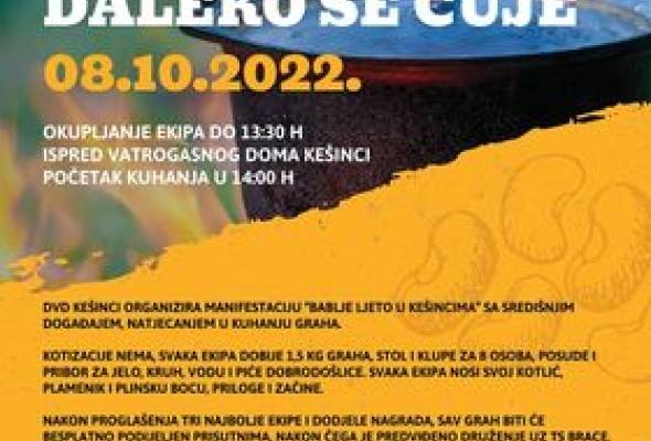 "Dobar grah daleko se čuje'' ponovno u Kešincima - Vijesti - Elatus