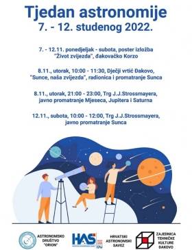 Tjedan astronomije u Đakovu - Vijesti - Elatus
