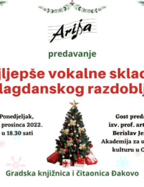 "Najljepše vokalne skladbe blagdanskog razdoblja" - Lifestyle - Novi Radio, Đakovo
