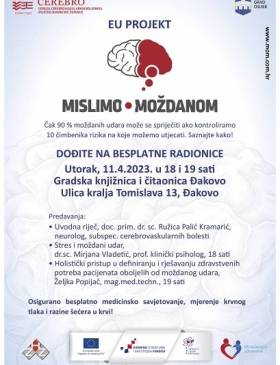 Gradska knjižnica: "Mislimo o moždanom" - Vijesti - Elatus