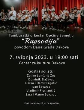 "Rapsodija" tamburaškog orkestra Općine Semeljci u Centru za kulturu - Culture - Elatus