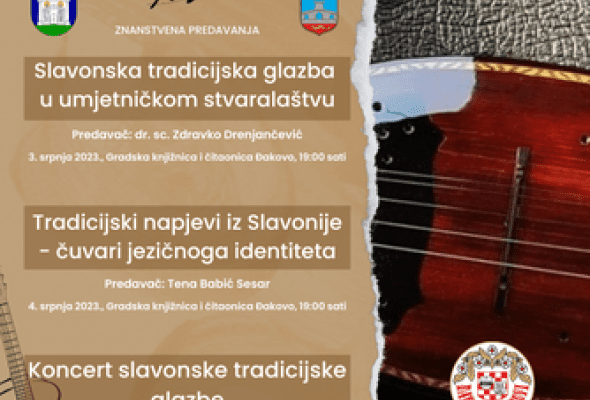 Glazbena škola Arija:"Tradicijski napjevi iz Slavonije – čuvari jezičnoga identiteta" - Culture - Elatus