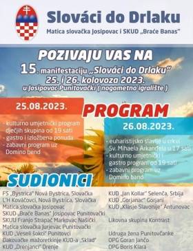 Josopovac Punitovački: Manifestacija "Slovaci do Drlaku" - Culture - Elatus