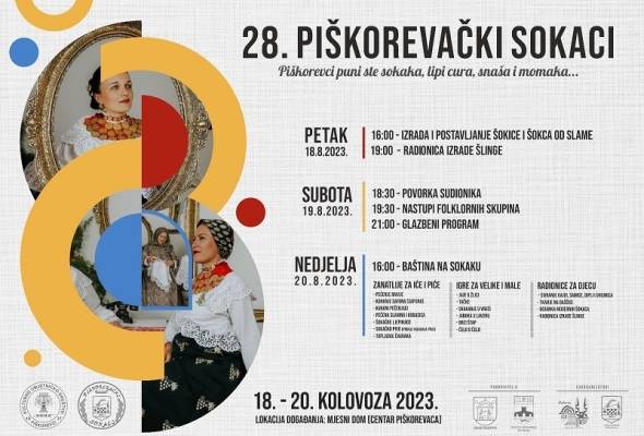 Ovoga vikenda održavaju se 28. "Piškorevački sokaci" - Culture - Elatus