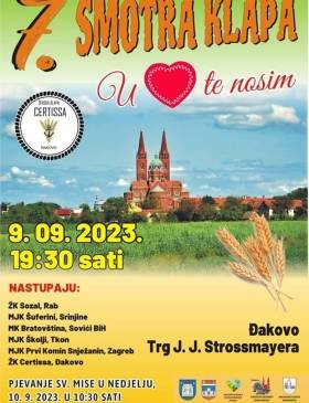 Đakovo:Međunarodna smotra klapa "U srcu te nosim'' - Lifestyle - Novi Radio, Đakovo