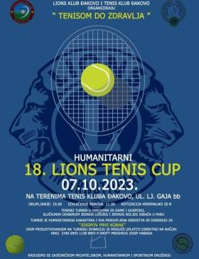 Humanitarni 18. Lions Tenis Cup - Sport - Novi Radio, Đakovo