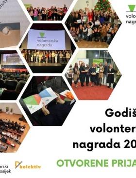 Volonterski centar objavio Natječaj za dodjelu godišnjih volonterskih nagrada - Vijesti - Elatus