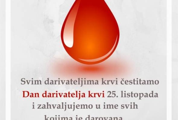 Dan dobrovoljnih darivatelja krvi - Vijesti - Elatus