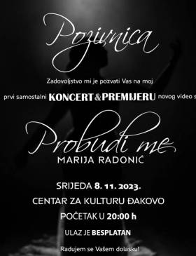 Prvi samostalni koncert Marije Radonić - Lifestyle - Novi Radio, Đakovo