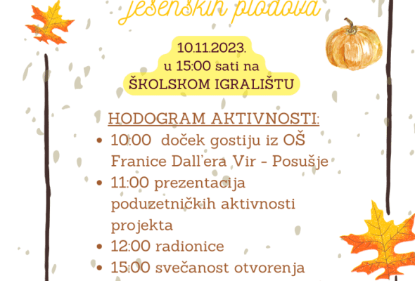 OŠ Budrovci organizira 10. Školski jesenski sajam - Culture - Elatus