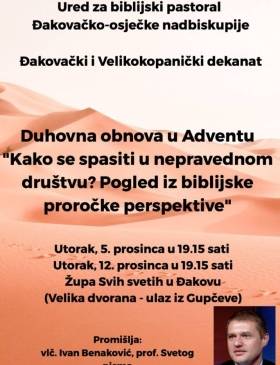 Duhovna obnova u Velikoj dvorani Župe Svih Svetih u Đakovu - Culture - Elatus