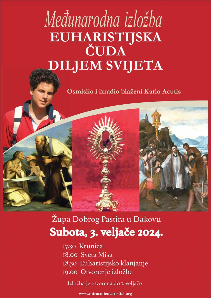 Izložba Euharistijska čuda diljem svijeta u Župi Dobrog Pastira Đakovo - Novi Radio, Đakovo