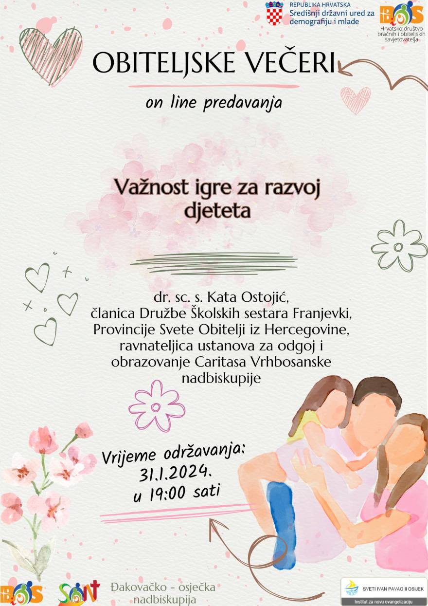 Webinar - Obiteljske večeri - Novi Radio, Đakovo
