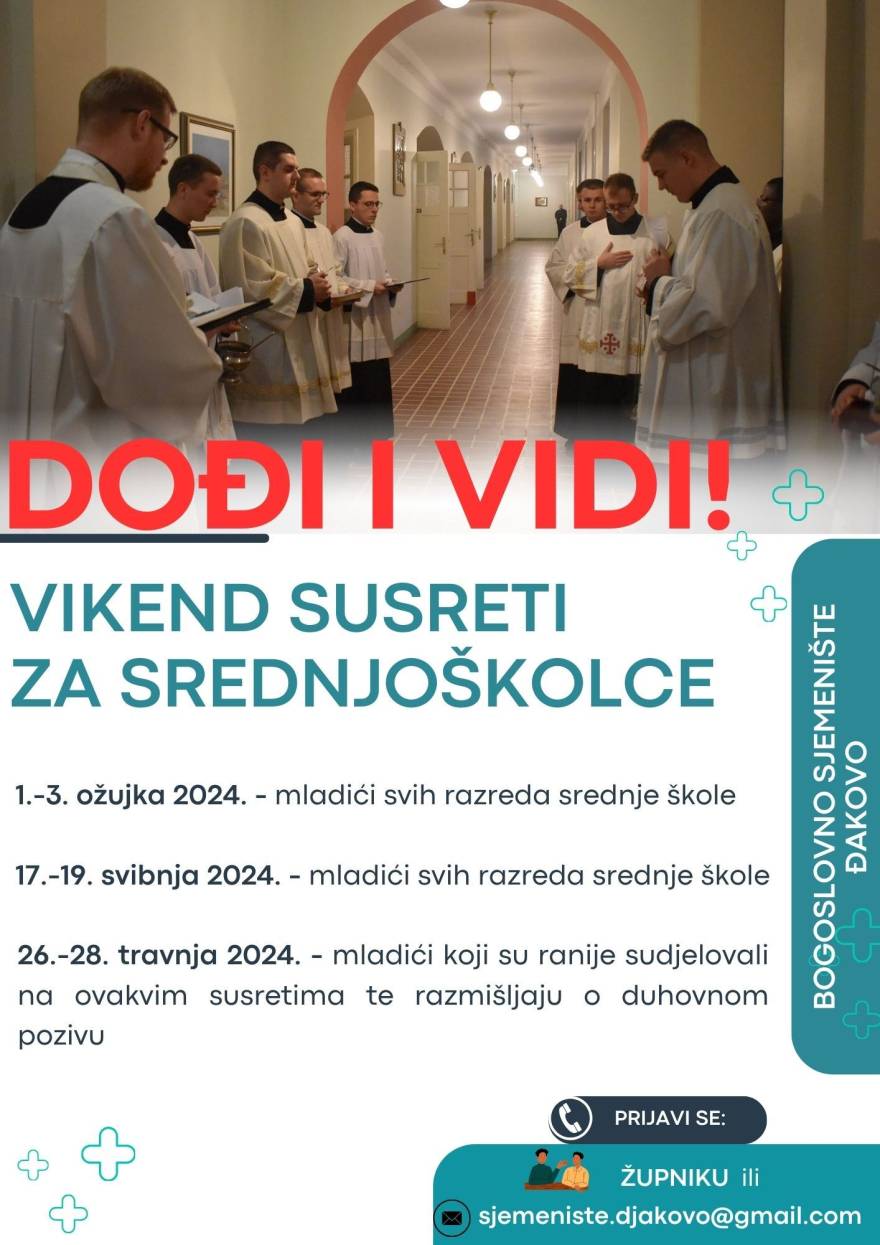 Vikend susreti za srednjoškolce u Bogoslovnom sjemeništu - Novi Radio, Đakovo