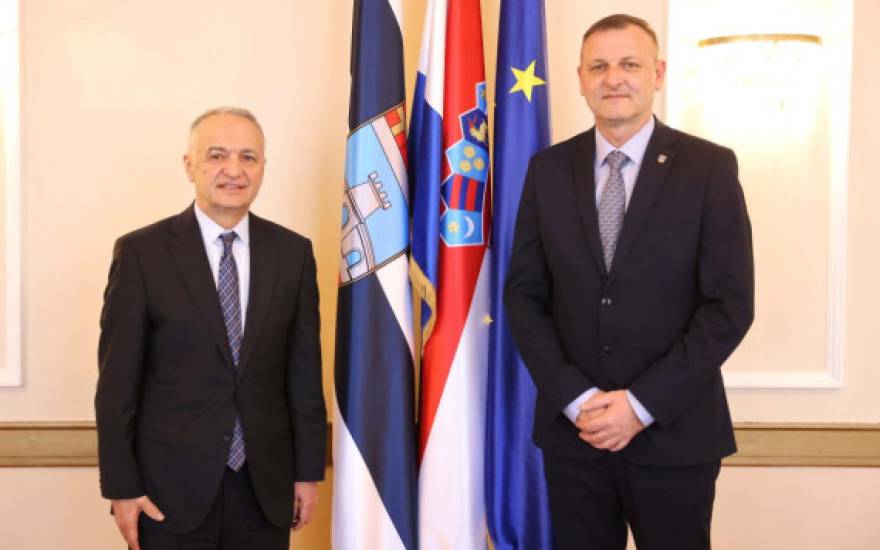 Nastupni posjet veleposlanika Republike Albanije u RH, Nj. E. Riza Poda - Novi Radio, Đakovo