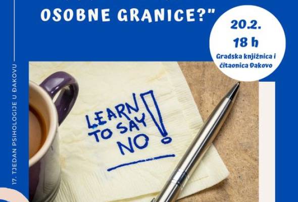 Tjedan psihologije: "Kako postaviti osobne granice?" - Lifestyle - Novi Radio, Đakovo