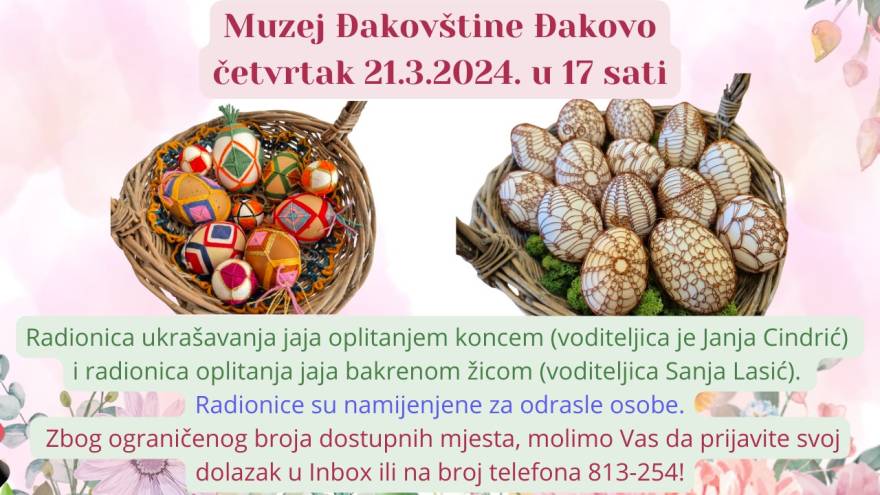 Radionice ukrašavanja jaja - Novi Radio, Đakovo