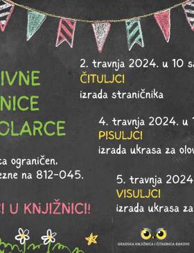 Gradska knjižnica i čitaonica: Radionice za učenike - Lifestyle - Novi Radio, Đakovo