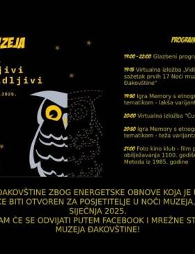Muzej Đakovštine nudi virtualni program povodom Noći muzeja - Culture - Elatus