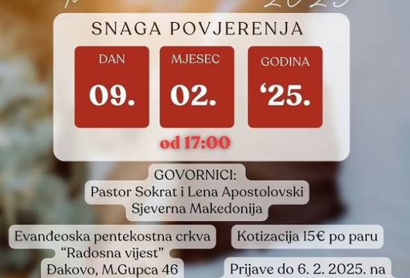 Seminar za bračne parove EPC “Snaga povjerenja” - Vijesti - Elatus
