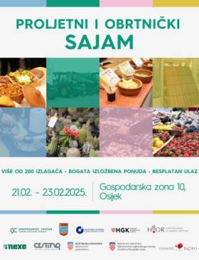 Proljetni i obrtnički sajam od 21. do 23. veljače u Gospodarskom centru OBŽ - Gospodarstvo - Elatus
