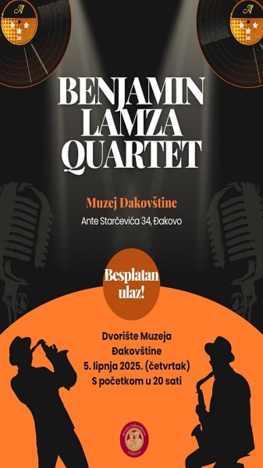 Koncert jazz kvarteta Benjamin Lamza Quartet - Novi Radio, Đakovo