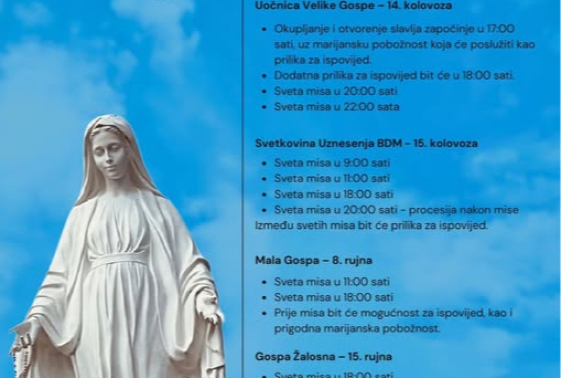Rapored misa za Veliku Gospu u Dragotinu - Novi Radio, Đakovo