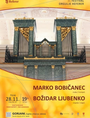 Gorjani: Koncert u sklopu 31. Festivala orgulje Heferer - Culture - Elatus
