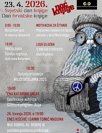Noć knjige u Gradskoj knjižnici i čitaonici - Kultura - Novi Radio, Đakovo