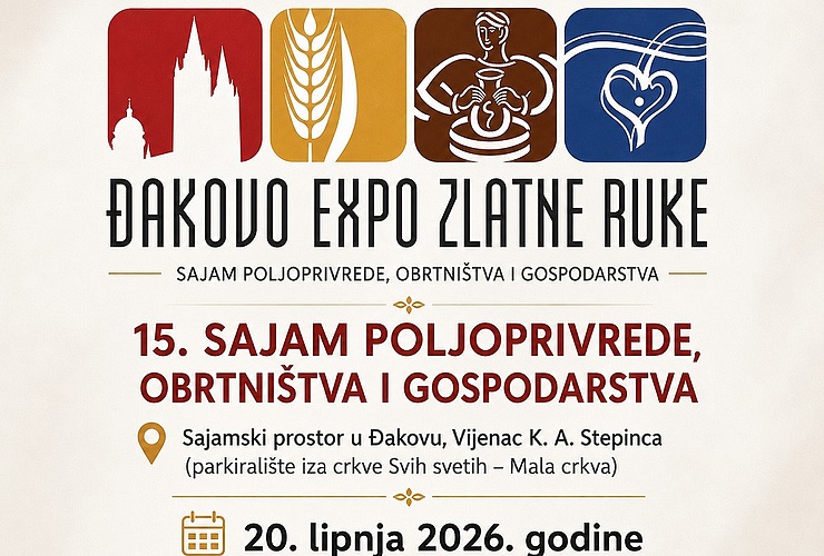 Poziv izlagačima: 15. Đakovo Expo Zlatne ruke - Vijesti - Novi Radio, Đakovo