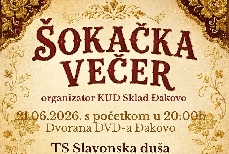 KUD "Sklad" organizira Šokačku večer - Vijesti - Novi Radio, Đakovo