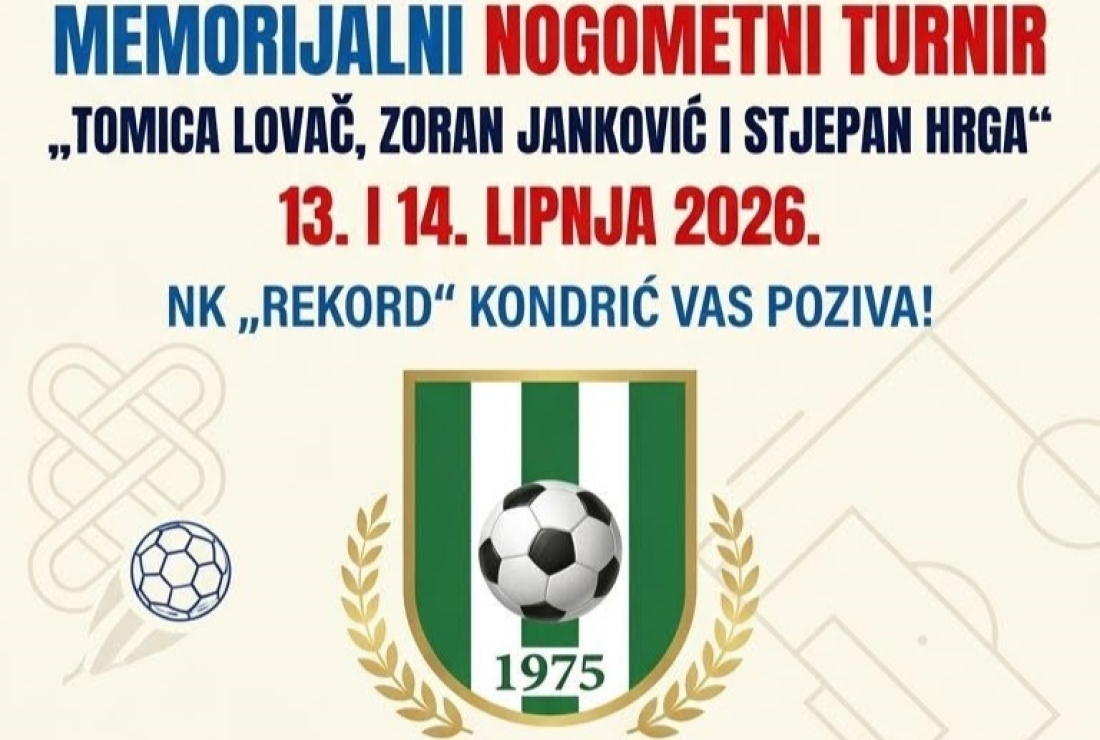 Kondrić: Memorijalni nogometni turnir „Tomica Lovač, Zoran Janković i Stjepan Hrga“ - Novi Radio, Đakovo