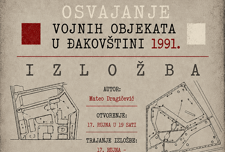 Izložba „Osvajanje vojnih objekata u Đakovštini 1991.“ - Kultura - Novi Radio, Đakovo