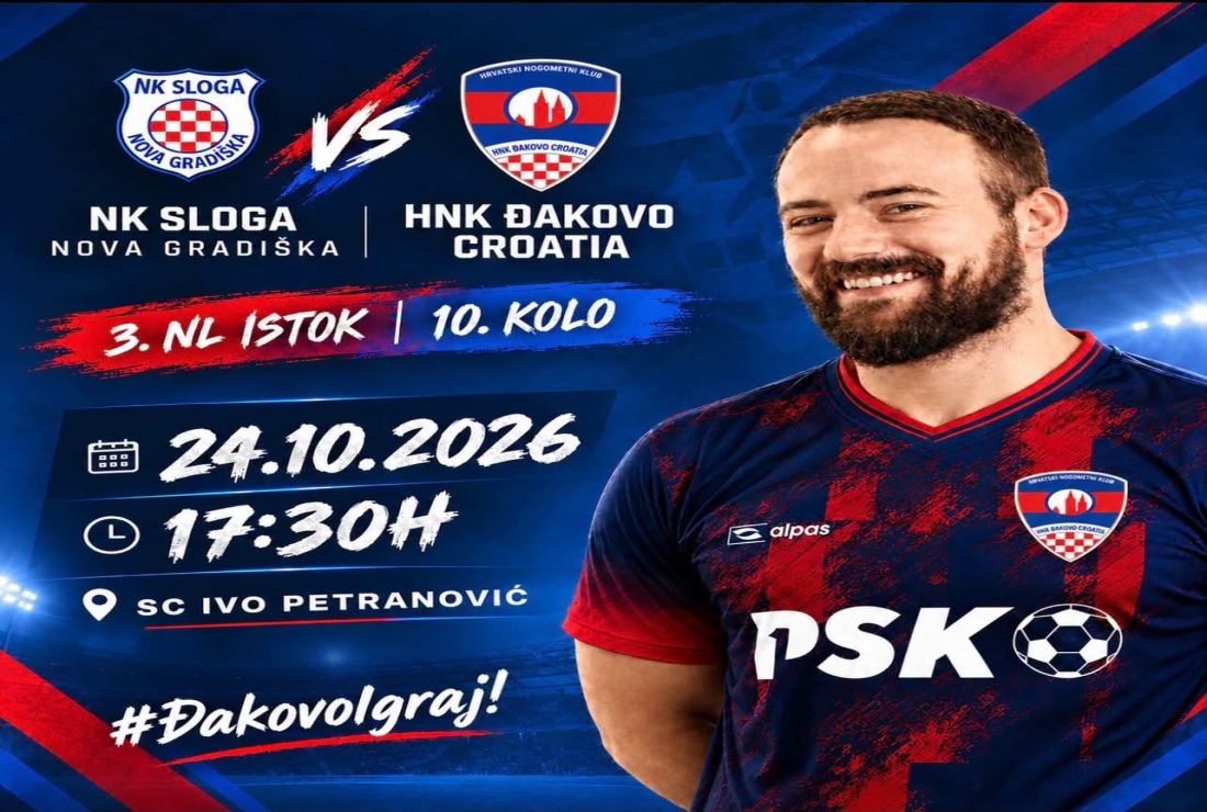 Đakovo Croatia gostuje kod Sloge: Crvenoplavi žele potvrditi vodeću poziciju - Novi Radio, Đakovo