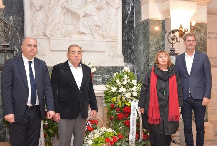 Đakovo: Nacionalna zajednica Bugara pohodila grob biskupa Strossmayera - Vijesti - Novi Radio, Đakovo